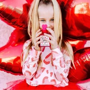 Pink Heart Cheetah Crewneck